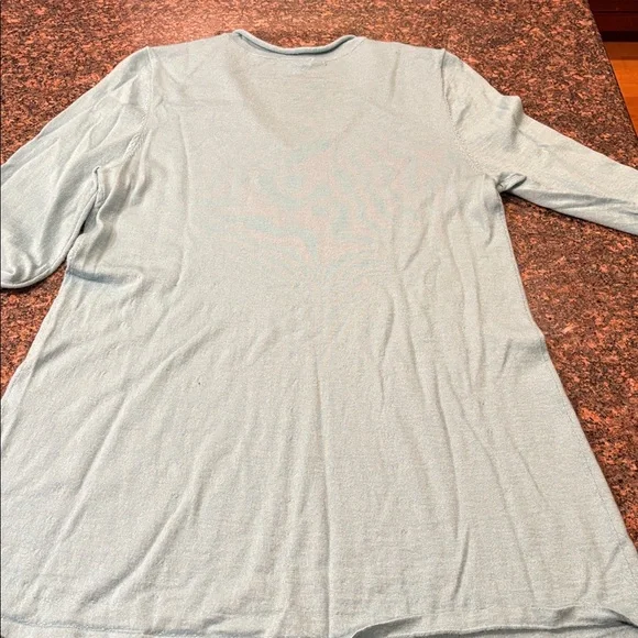 J. Jill Light Teal Merino Wool Sweater - Picture 8 of 11